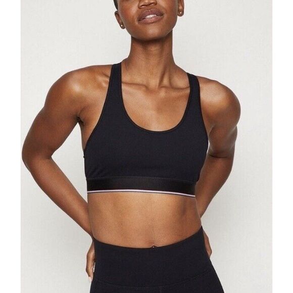 FourLaps Sports Bra Women's Size XS Black Circuit‎ Compression Yoga Workout 2003 - Picture 1 of 4